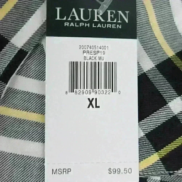 NWT $99.50 Lauren Ralph Lauren Womens M & XL Shirt - Picture 2 of 7